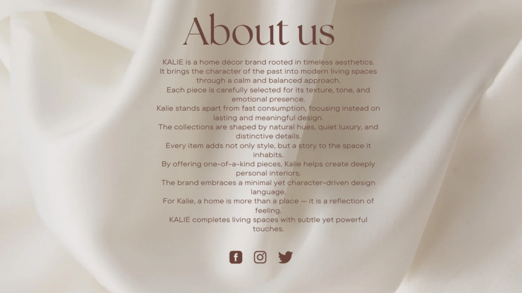 cream and brown photographic beauty site launch website